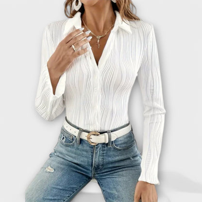 Natalie - Bluse med Lange Ermer