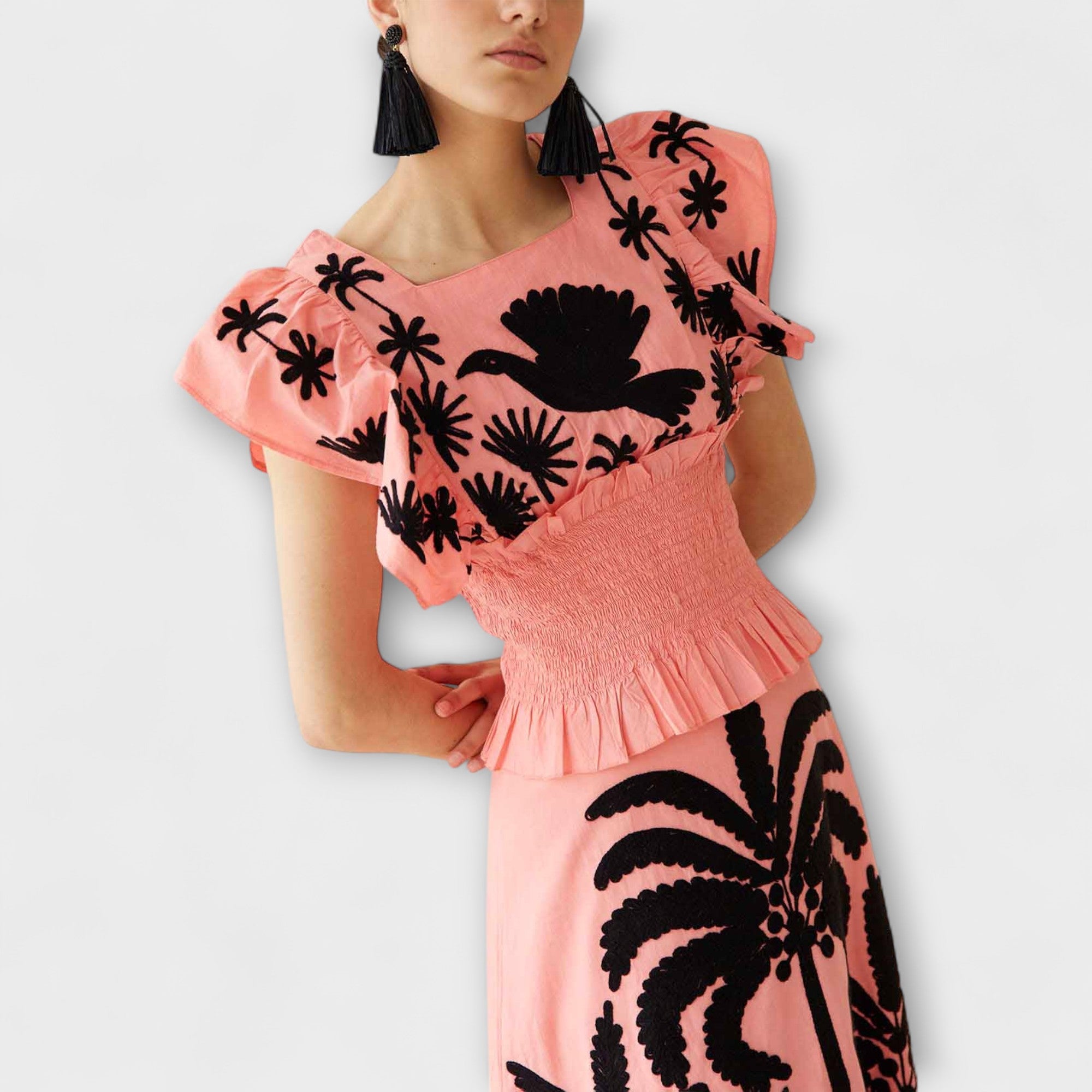 Amy - Chic Palmetre Kjole
