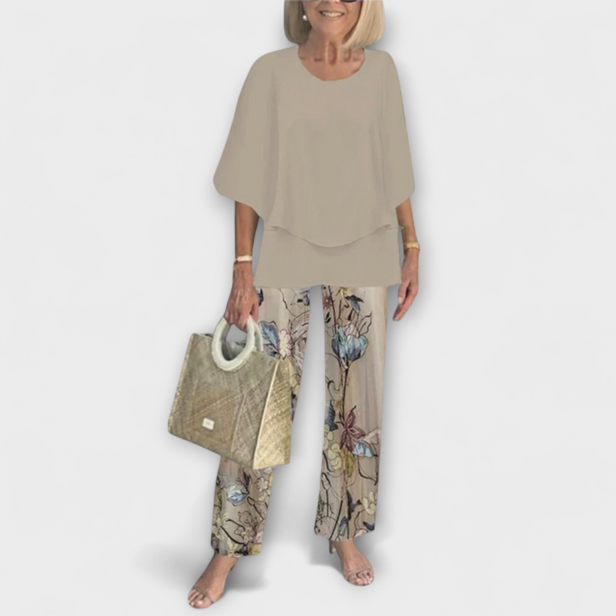Rosamund - Moderne Sett med Komfortabel Bluse og Bukser