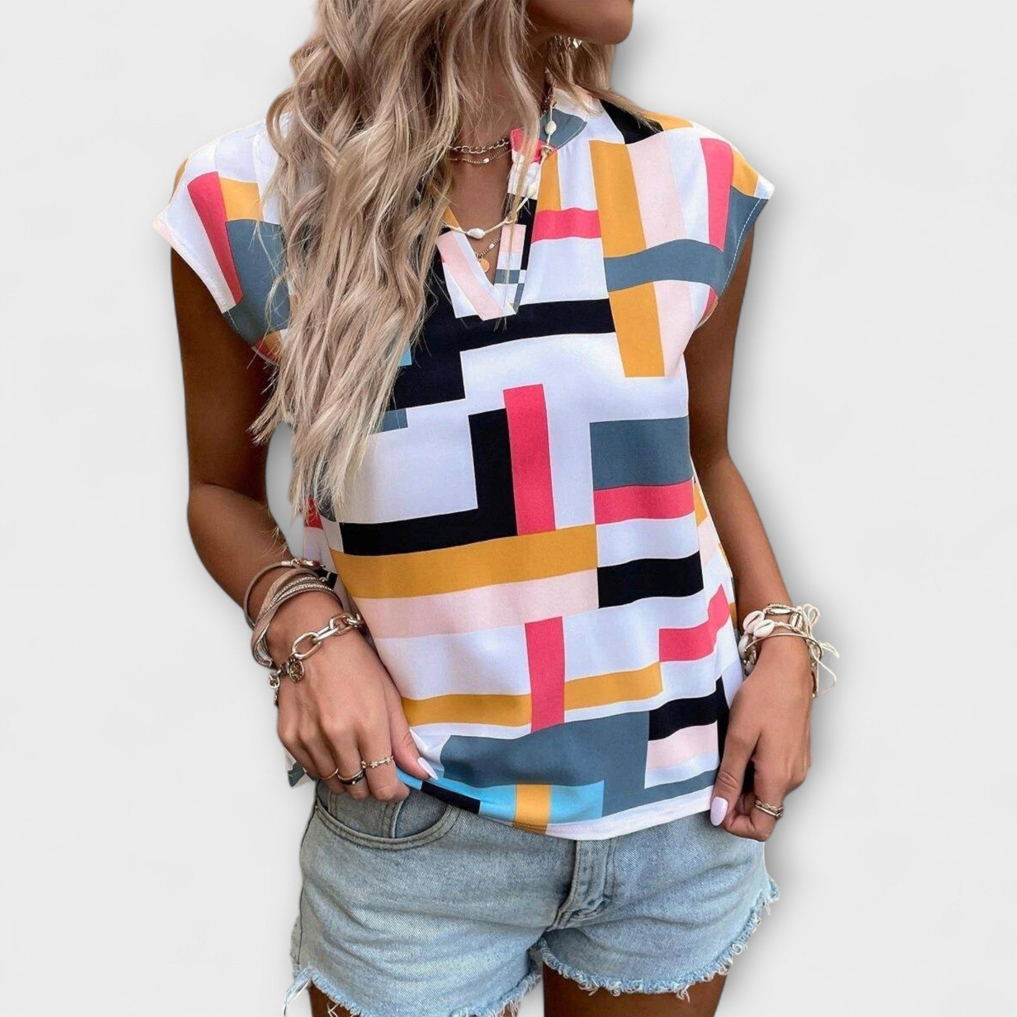 Chloe - Kortermet Bluse