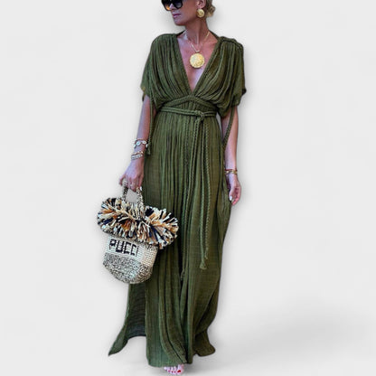 Kimono Maxi Kjole i Gresk Stil