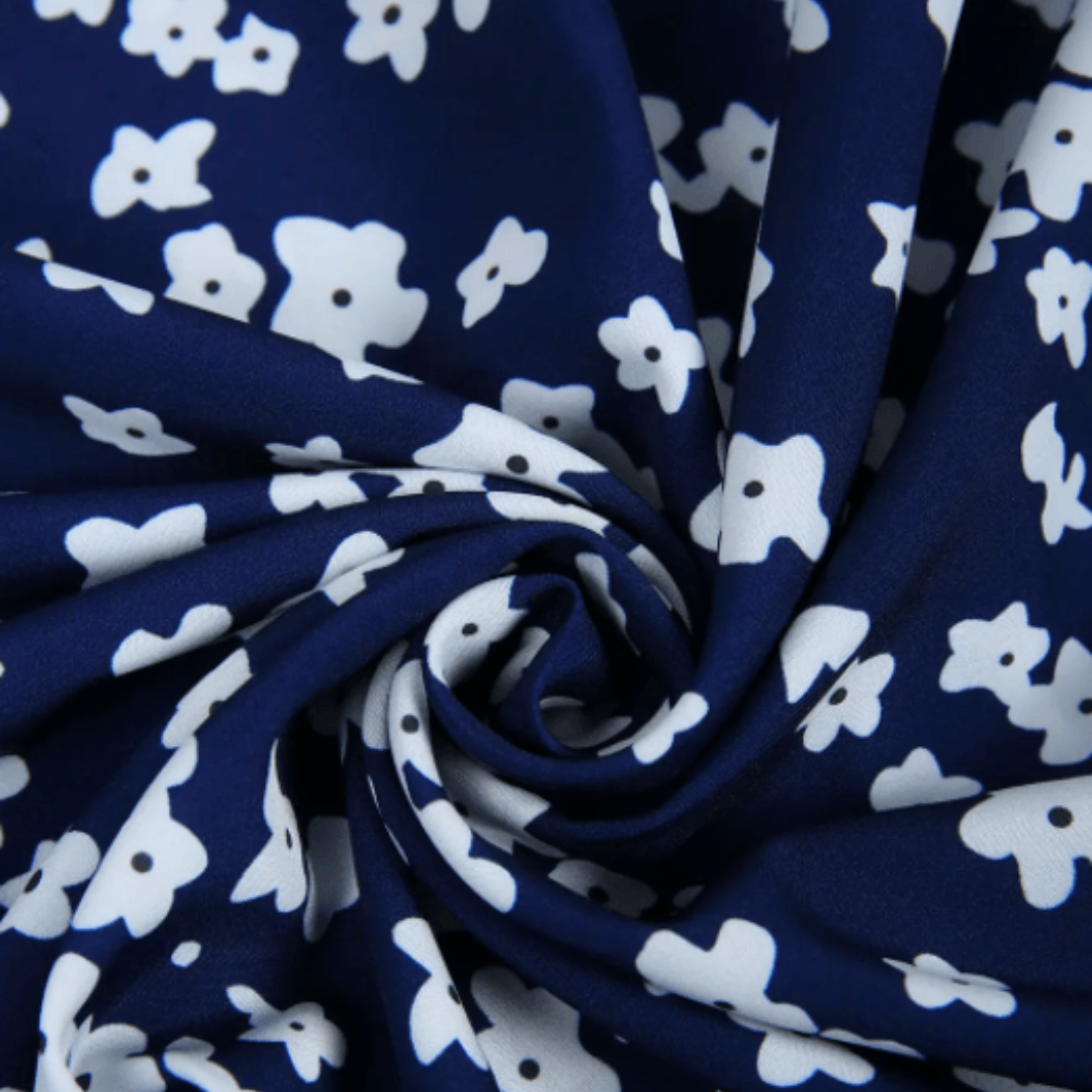 Paula - Elegant Blomsterkjole Laget av Premium Stoff