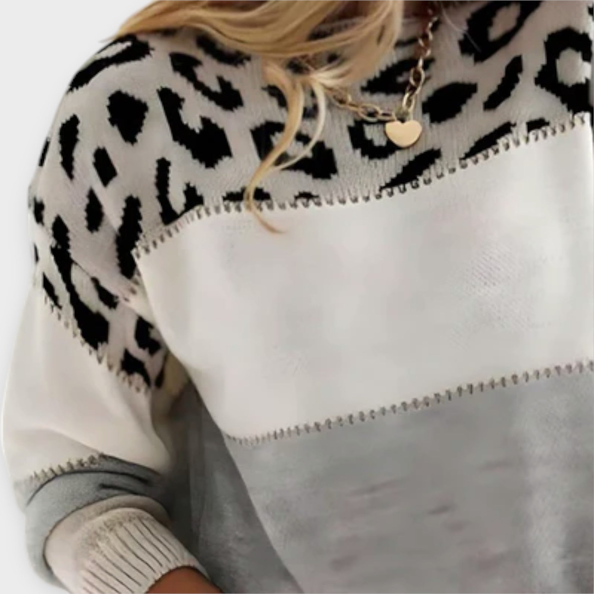 Cheyenne - Uformell Genser med Leoparddesign