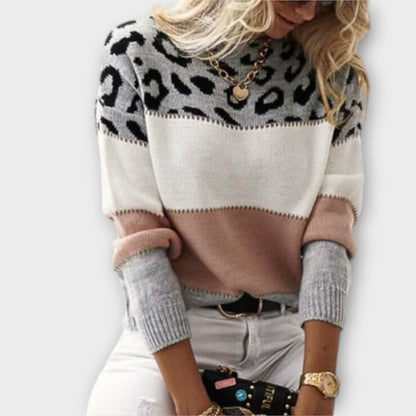 Cheyenne - Uformell Genser med Leoparddesign