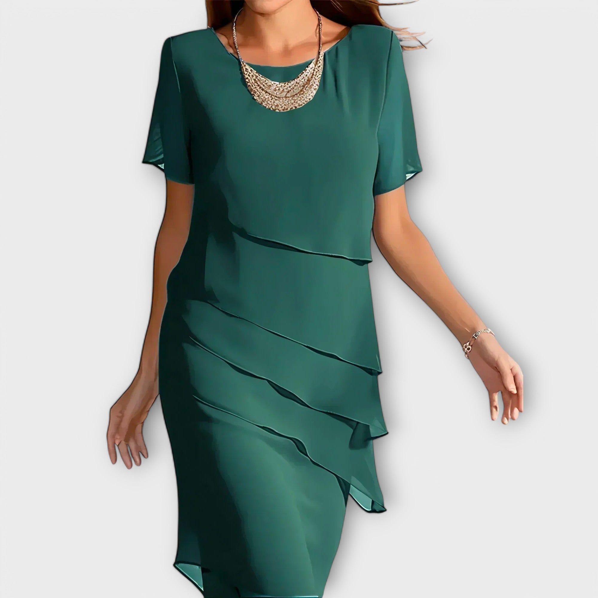 Katharina - Stilfullt Fitted Kjole