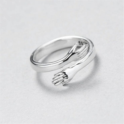 Sølv Omfavnelse Ring