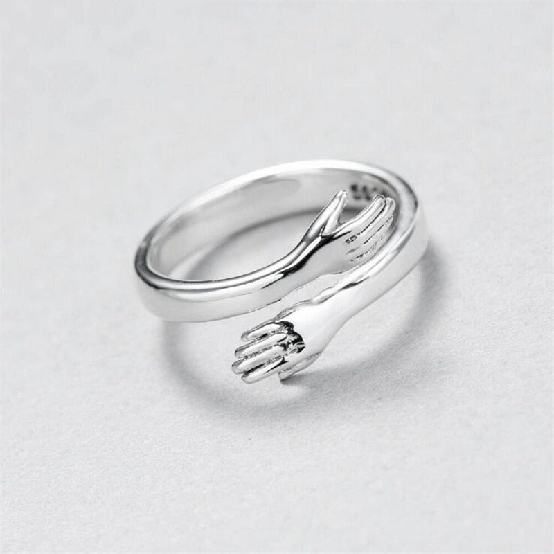 Sølv Omfavnelse Ring