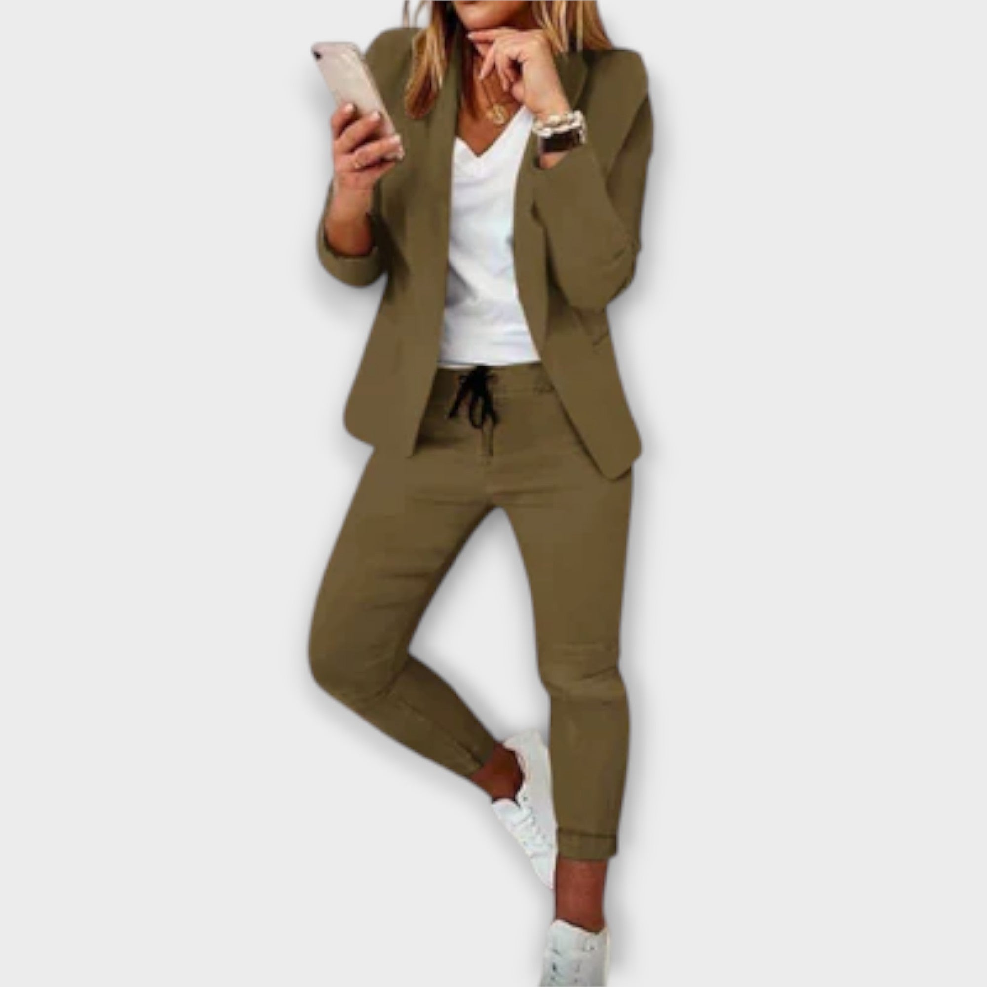Sophia – Elegant og Komfortabel Blazer Sett
