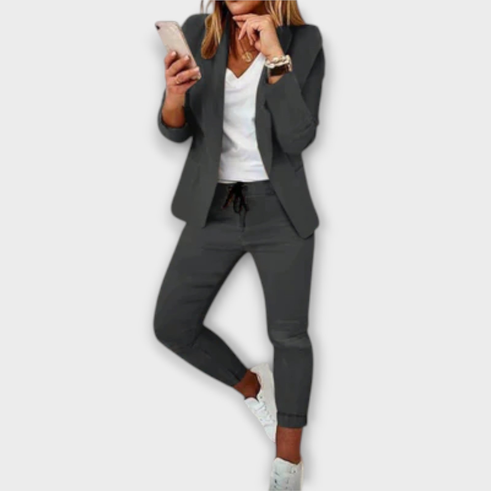 Sophia – Elegant og Komfortabel Blazer Sett