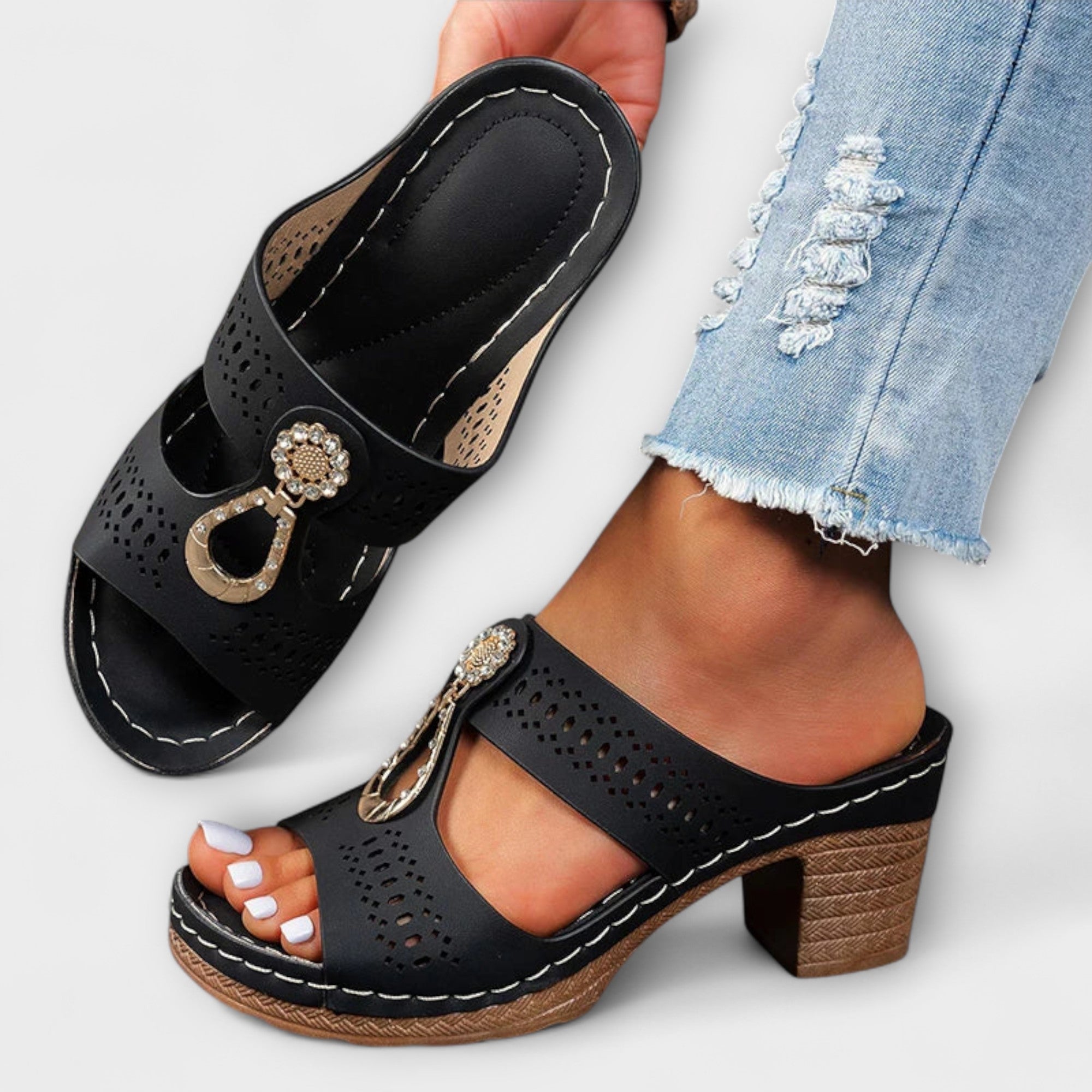 Maria - Stilige og Komfortable Ortopediske Sandaler