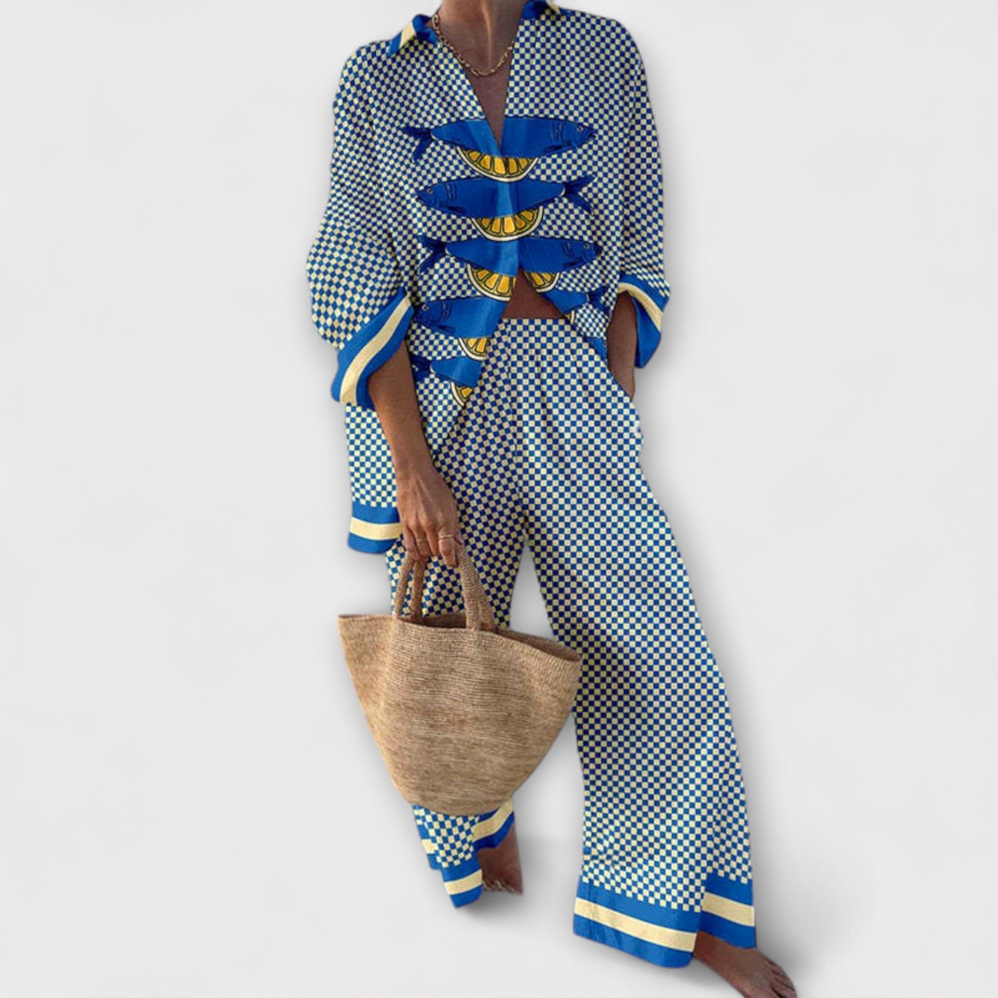 Trivela – Dress med Sitrontrykk