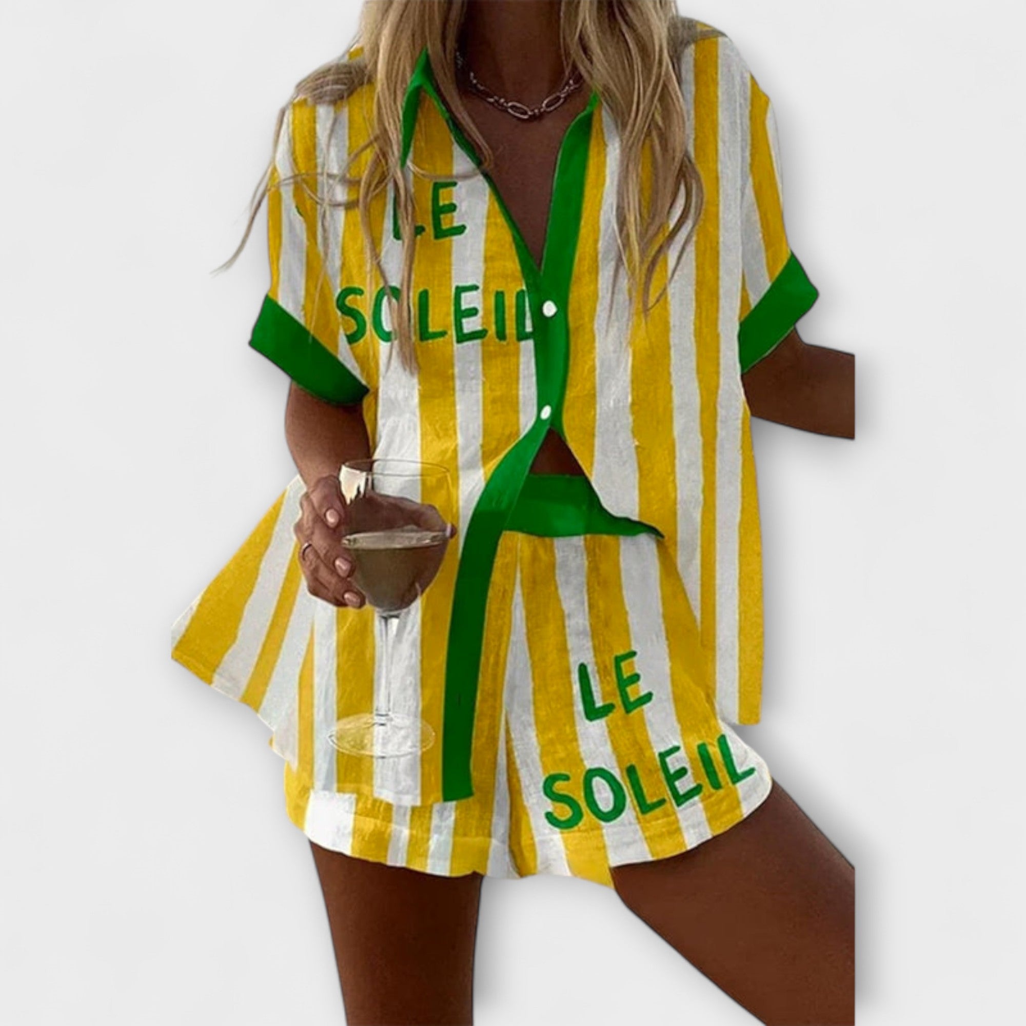 Halora – Gul Linestil med Flair