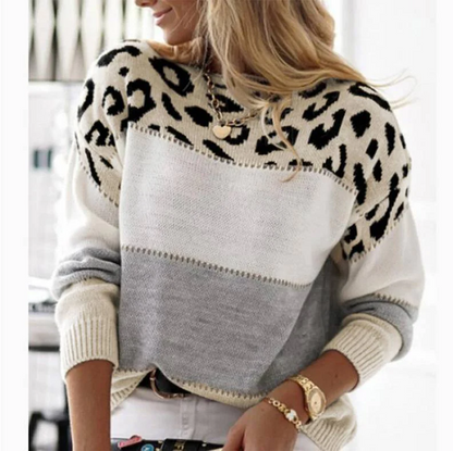 Cheyenne - Uformell Genser med Leoparddesign