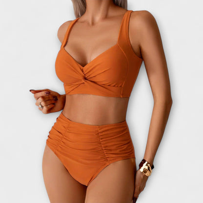 Zoe - Rynket Bandeau Badedrakt