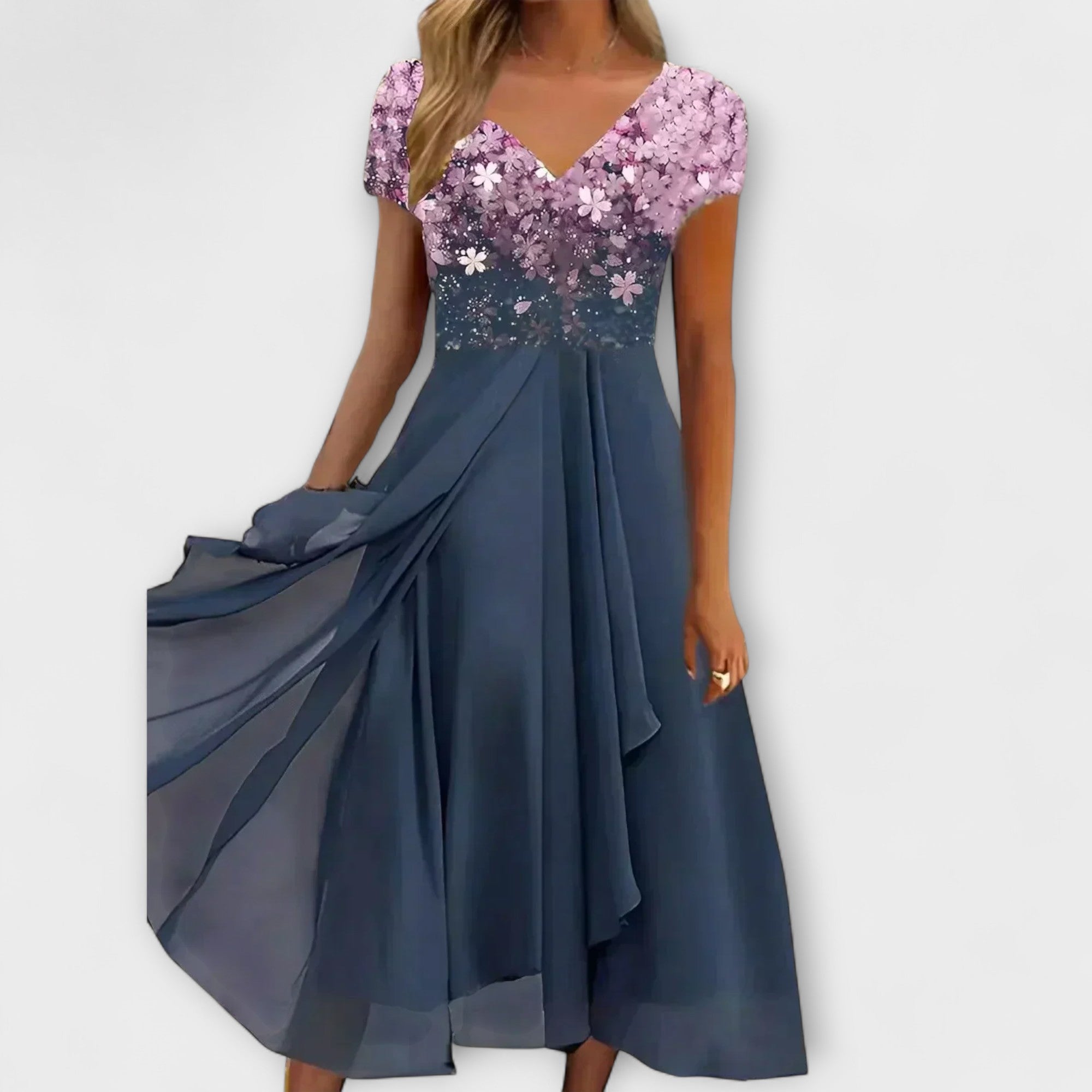 Lara - Kvinne Chiffon Festkjole