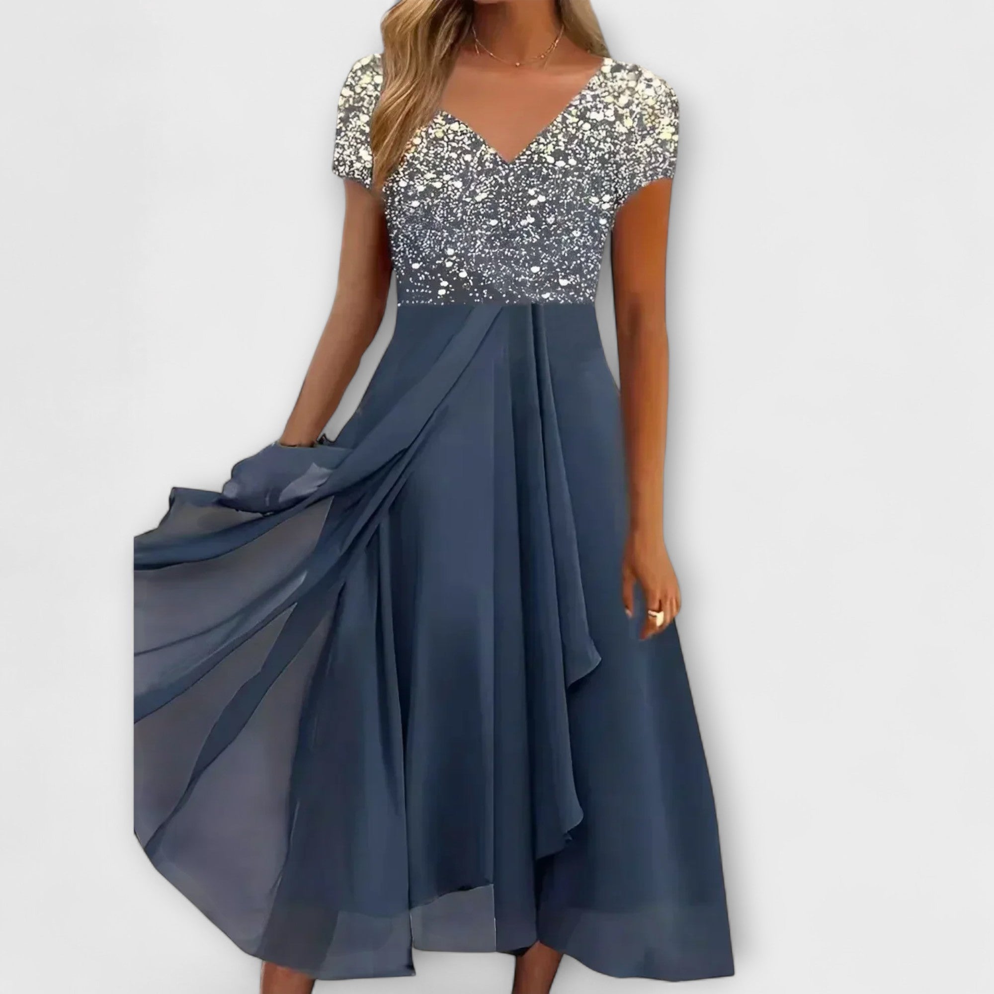 Lara - Kvinne Chiffon Festkjole