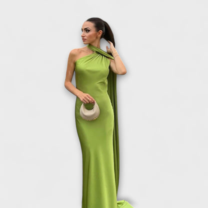 Stilig Off-Shoulder Halter Maxi Kjole