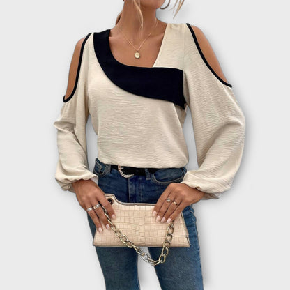 Scarlett - Bluse med Firkanthals