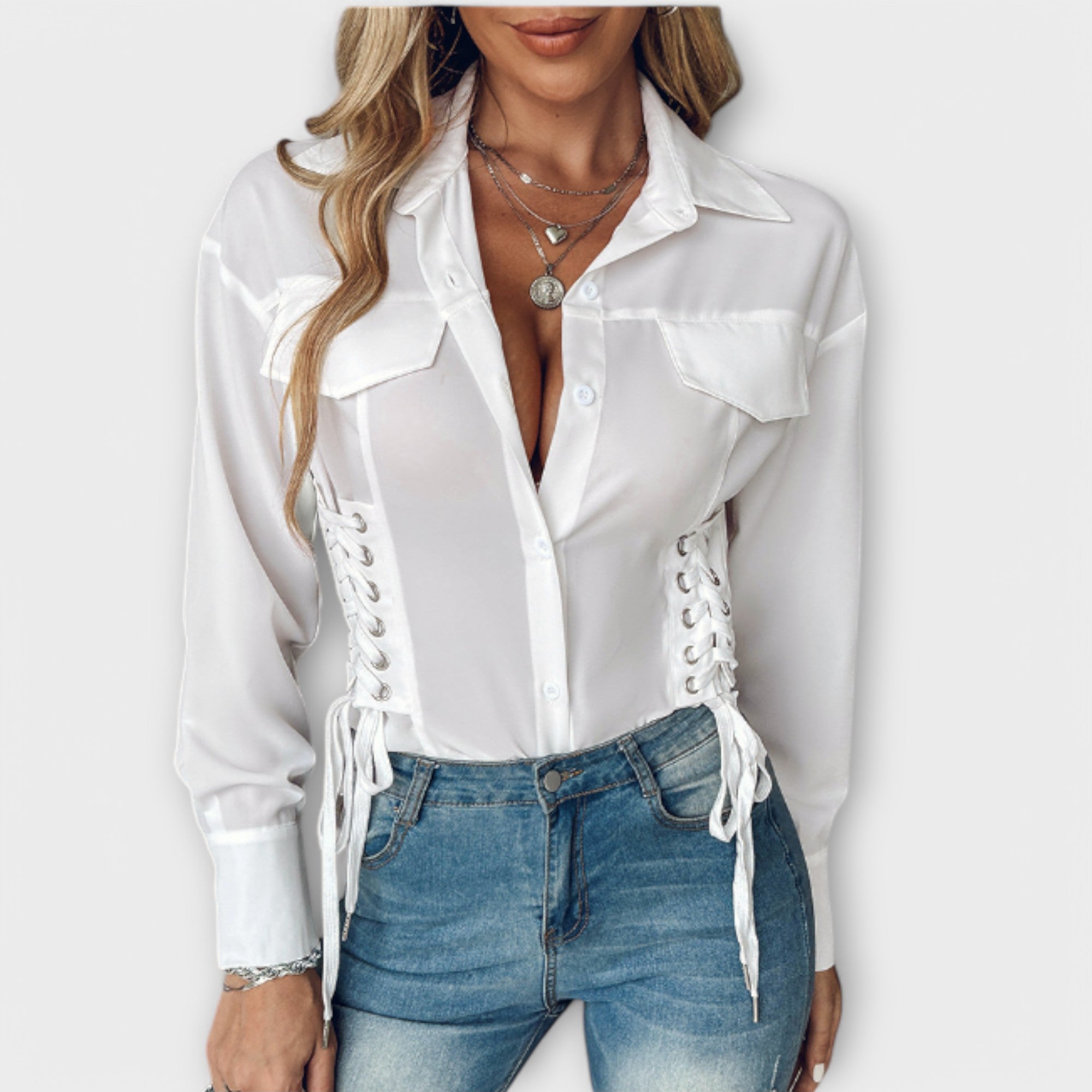 Natalie - Bluse med Lange Ermer