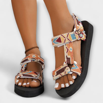 Sommer Flate Kvinne Sandaler Laget av Hamp Tau