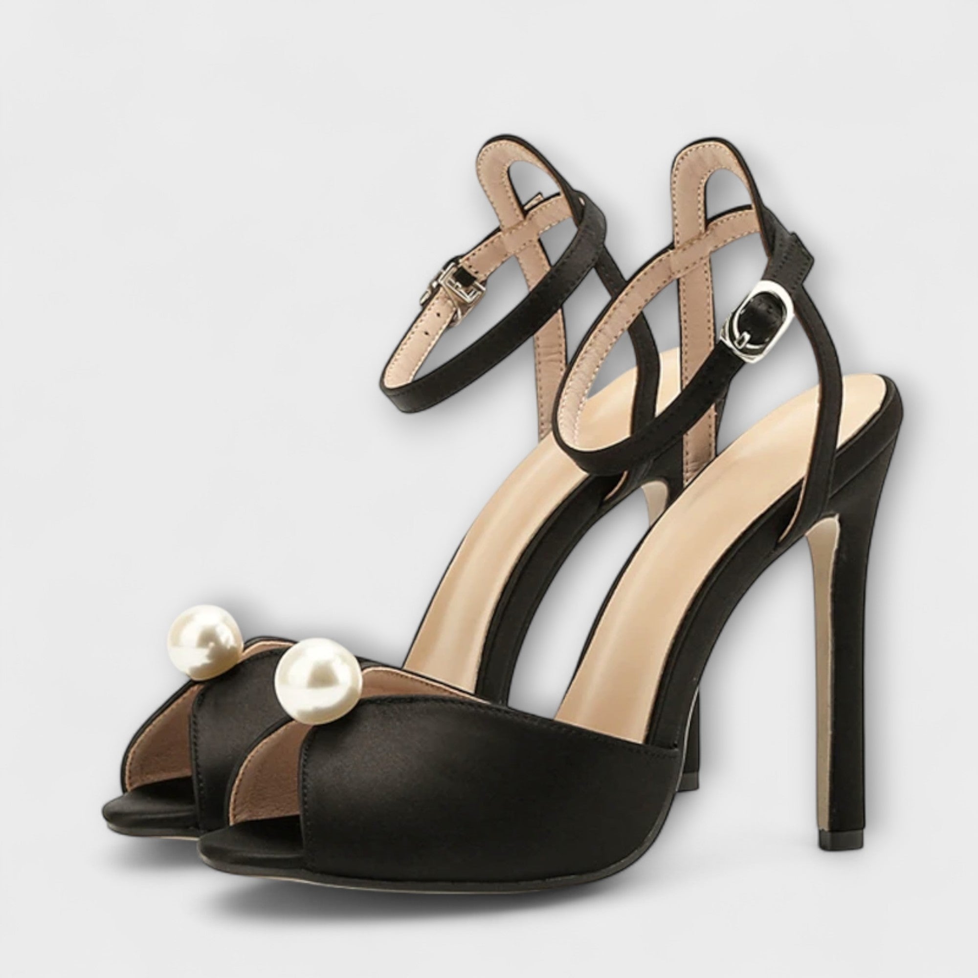 Liyke - Høy- kvalitet Komfortable Silke Peep Toe