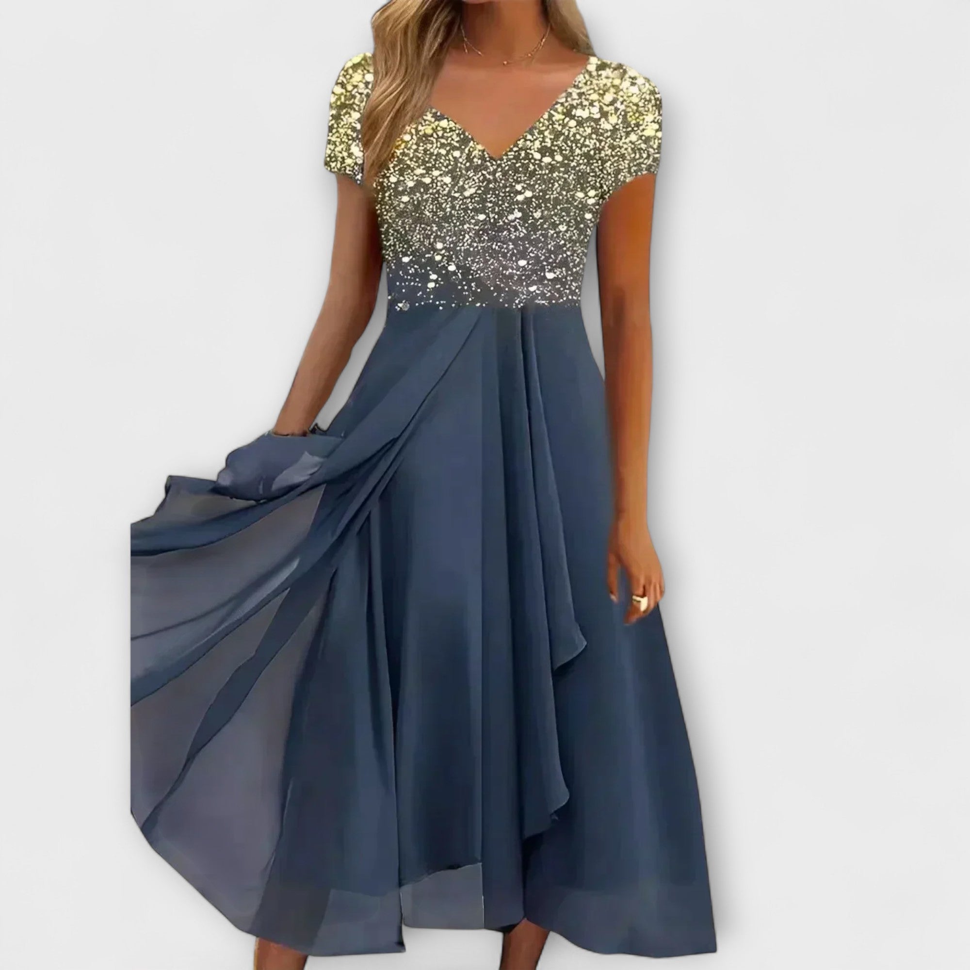 Lara - Kvinne Chiffon Festkjole