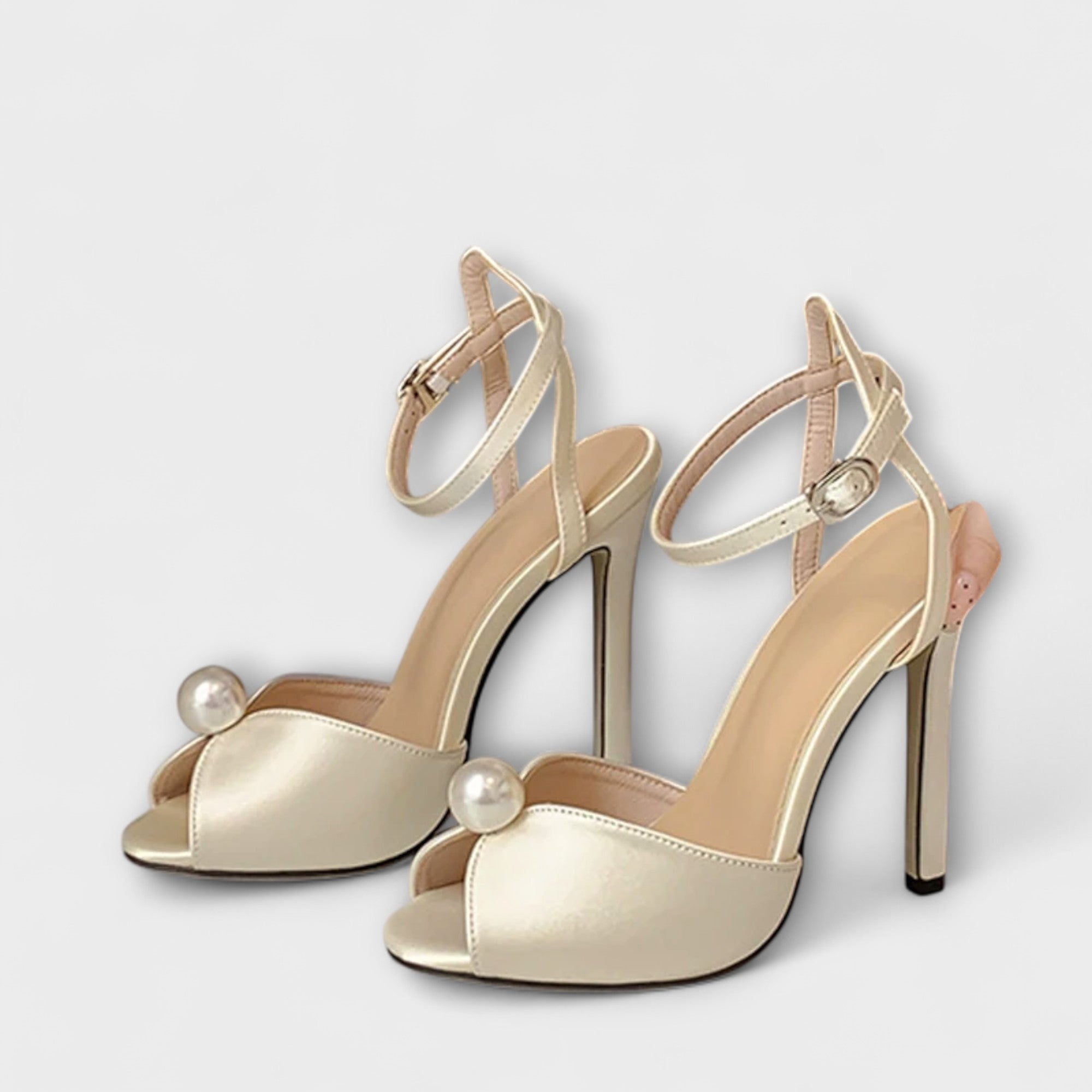 Liyke - Høy- kvalitet Komfortable Silke Peep Toe