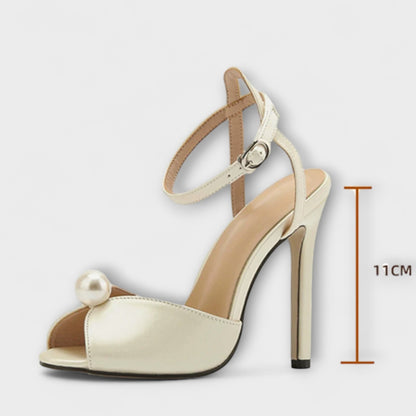 Liyke - Høy- kvalitet Komfortable Silke Peep Toe
