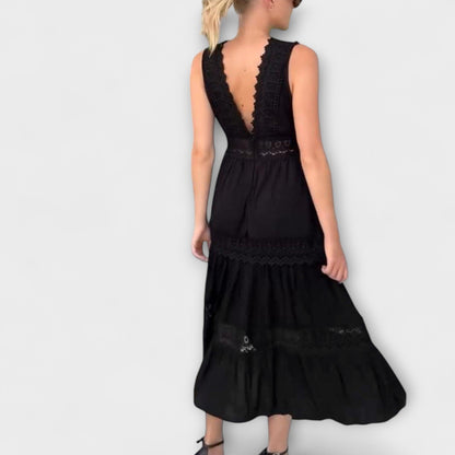 Aurélie - Elegant V-Hals Blondekjole