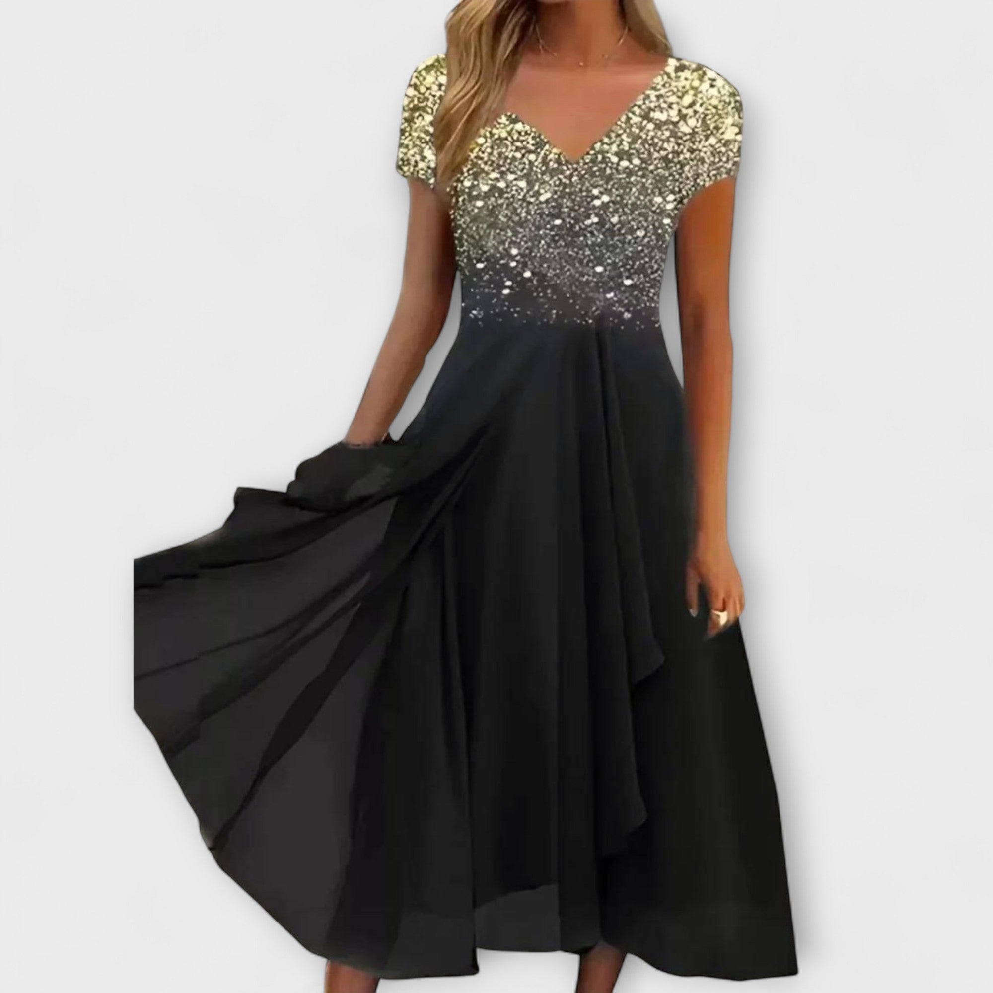 Lara - Kvinne Chiffon Festkjole