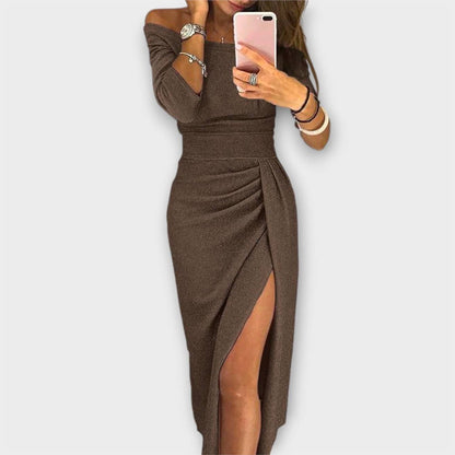 Lena - Elegant Off-Shoulder Kjole