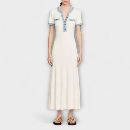 Alecia - Strukturert Maxi Kjole