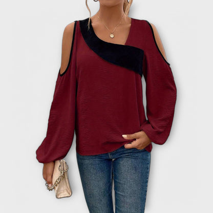Scarlett - Bluse med Firkanthals