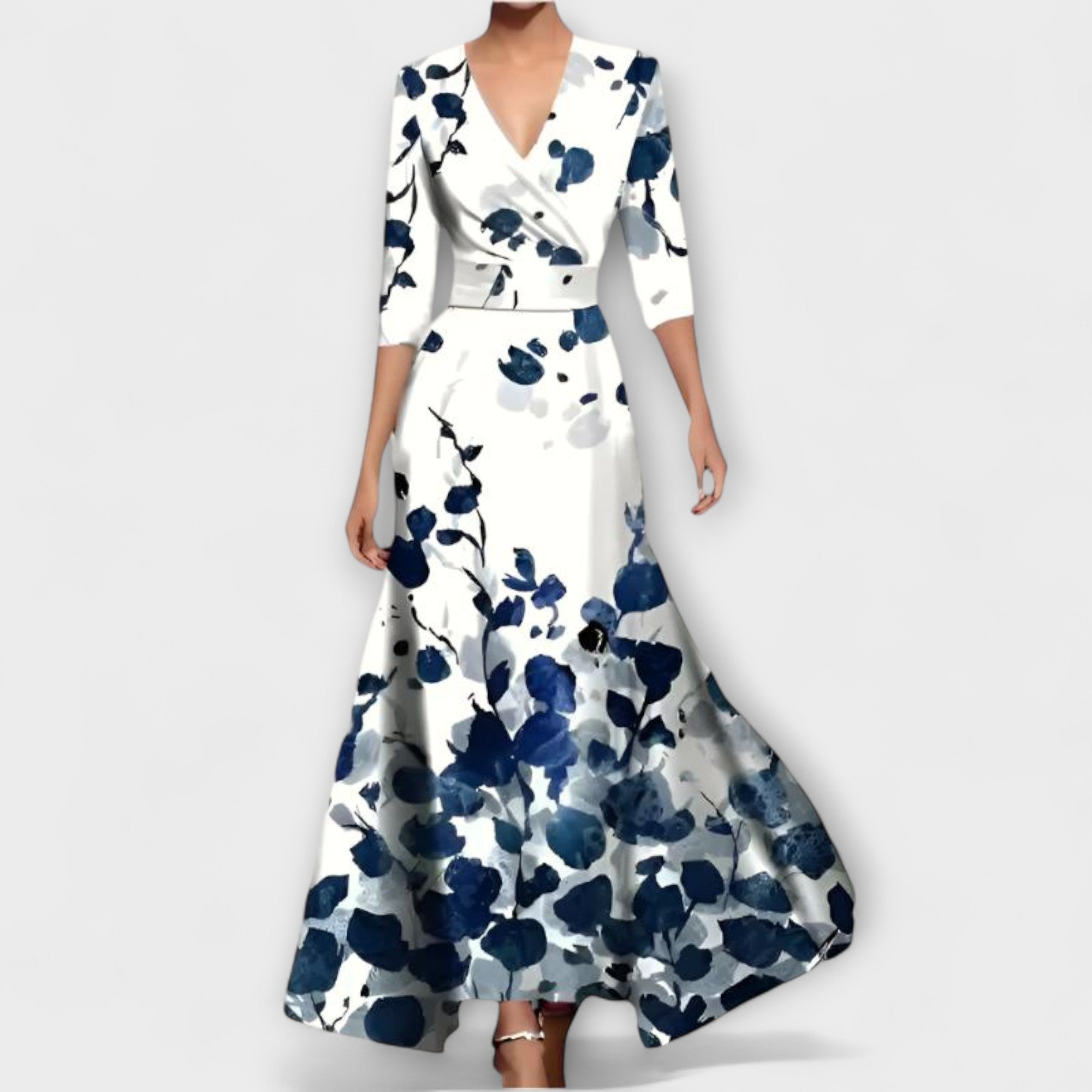 Alma - Elegant Ermeløs Design Kjole for Damer