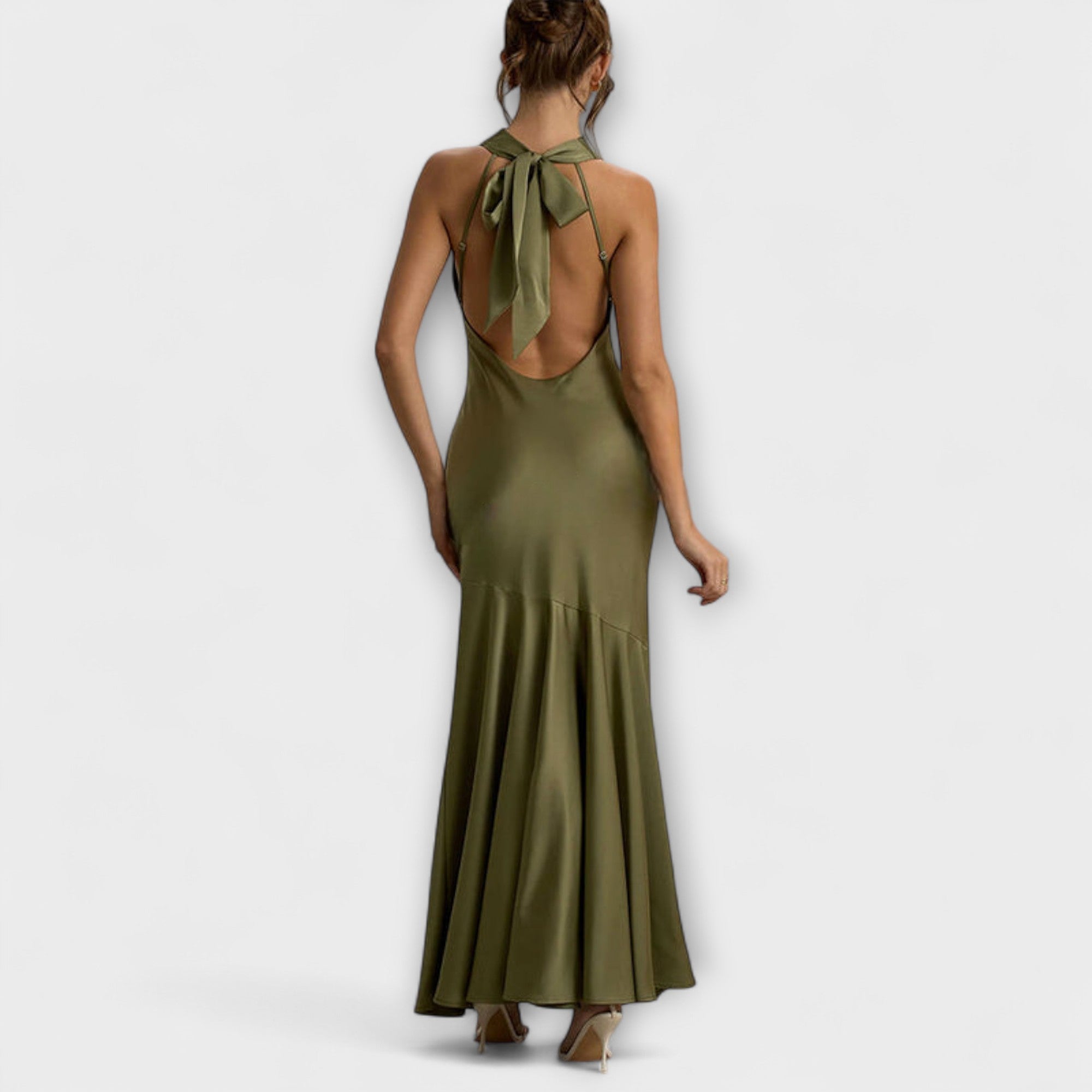 Lennon - Elegant Maxi Kjole i Sateng