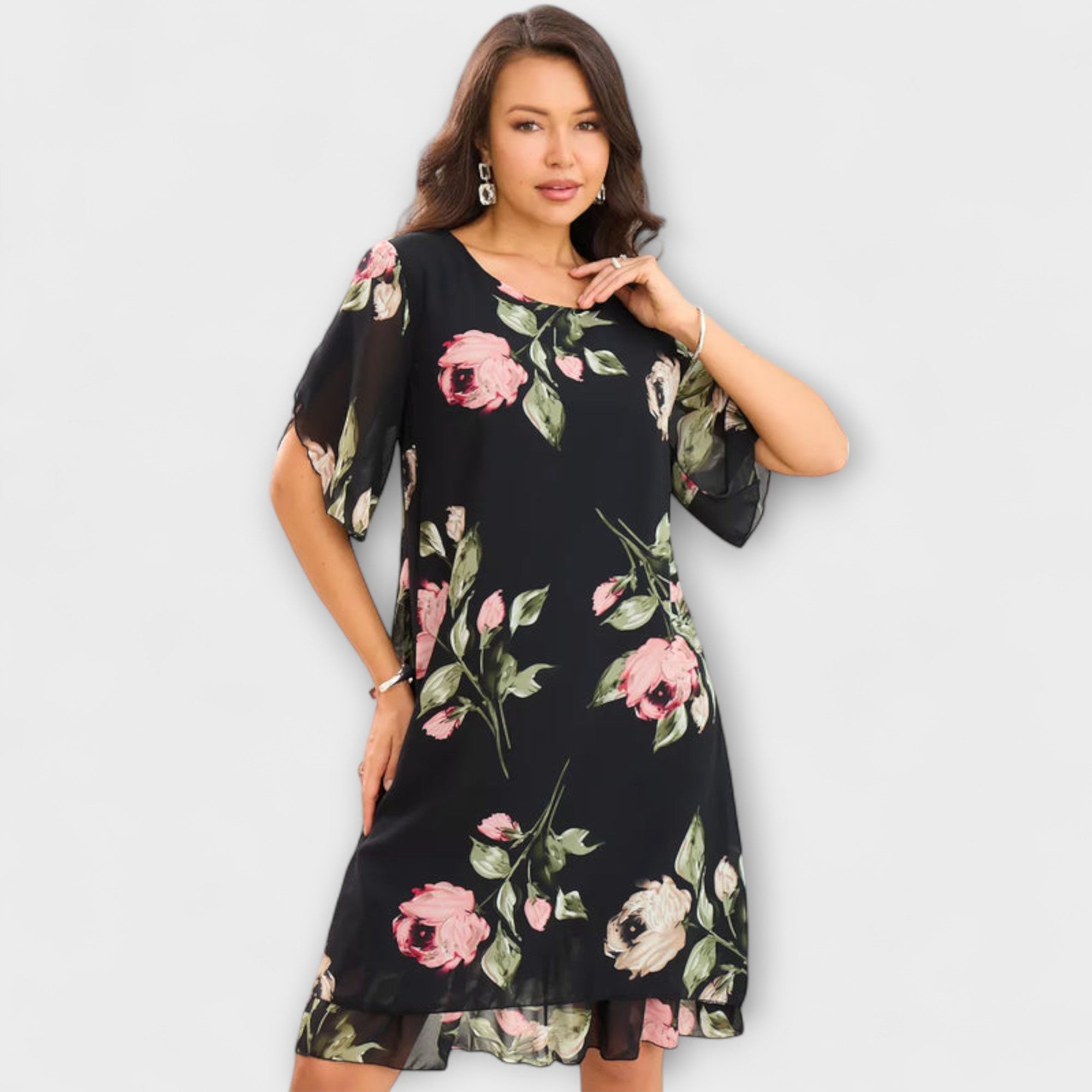 Melin - Elegant Chiffonkjole