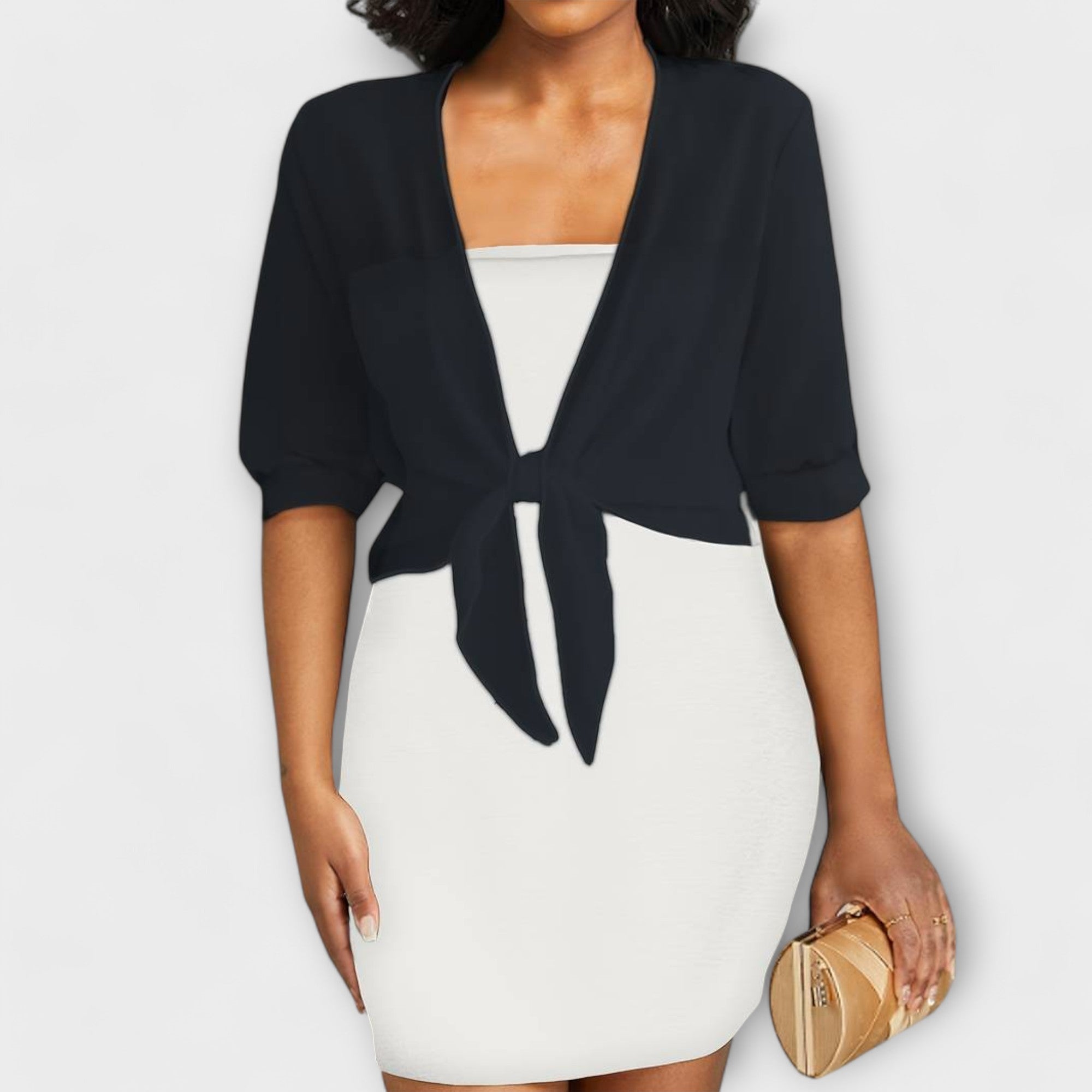 Olivia - Bluse med Åpen Front