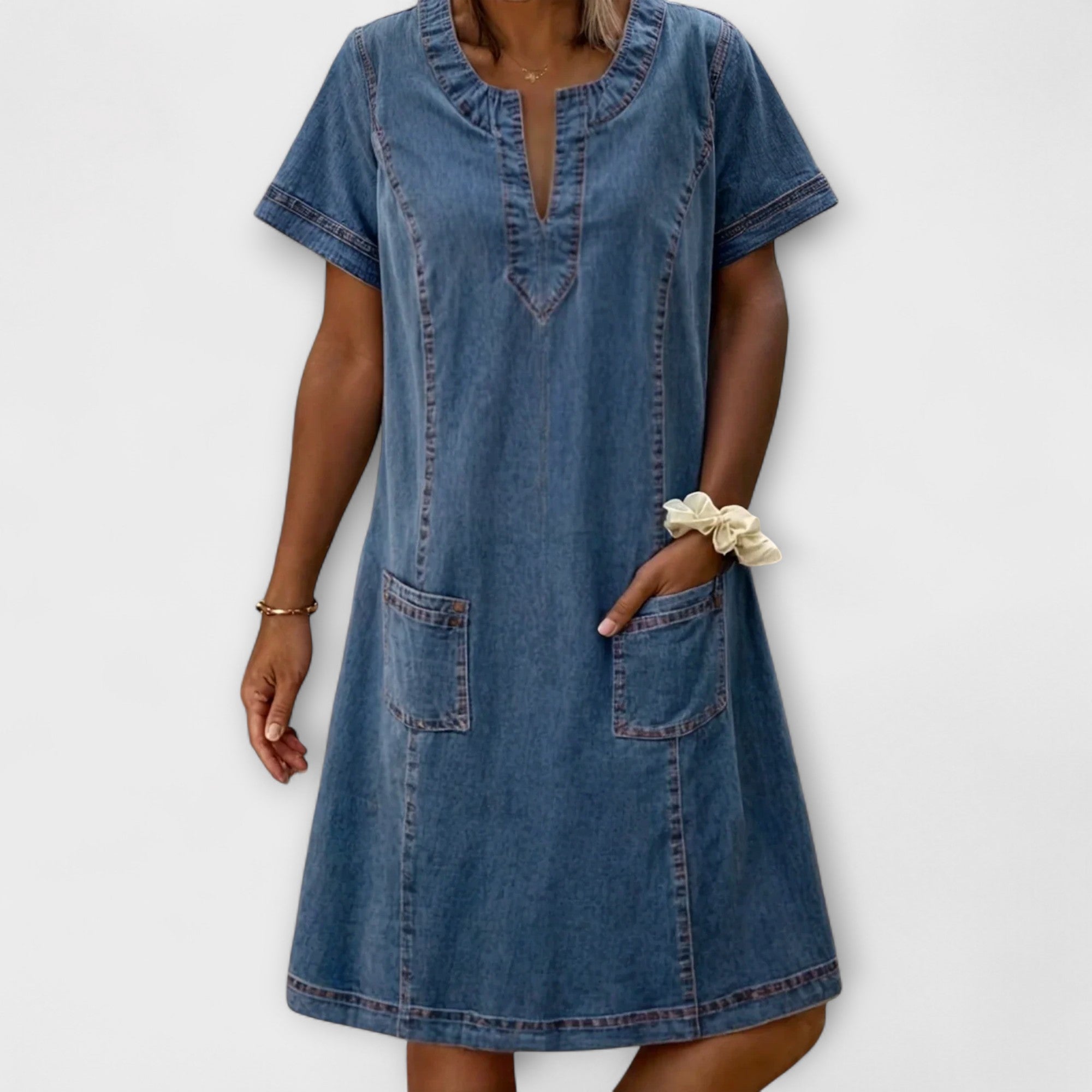 Mathea - Myk Denim Kjole