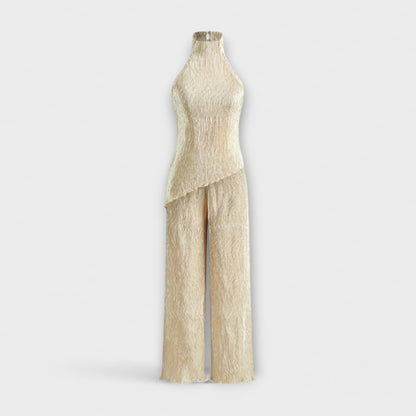 Pilarica - Elegant Plisserte Asymmetrisk Sett