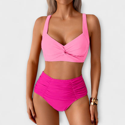 Zoe - Rynket Bandeau Badedrakt