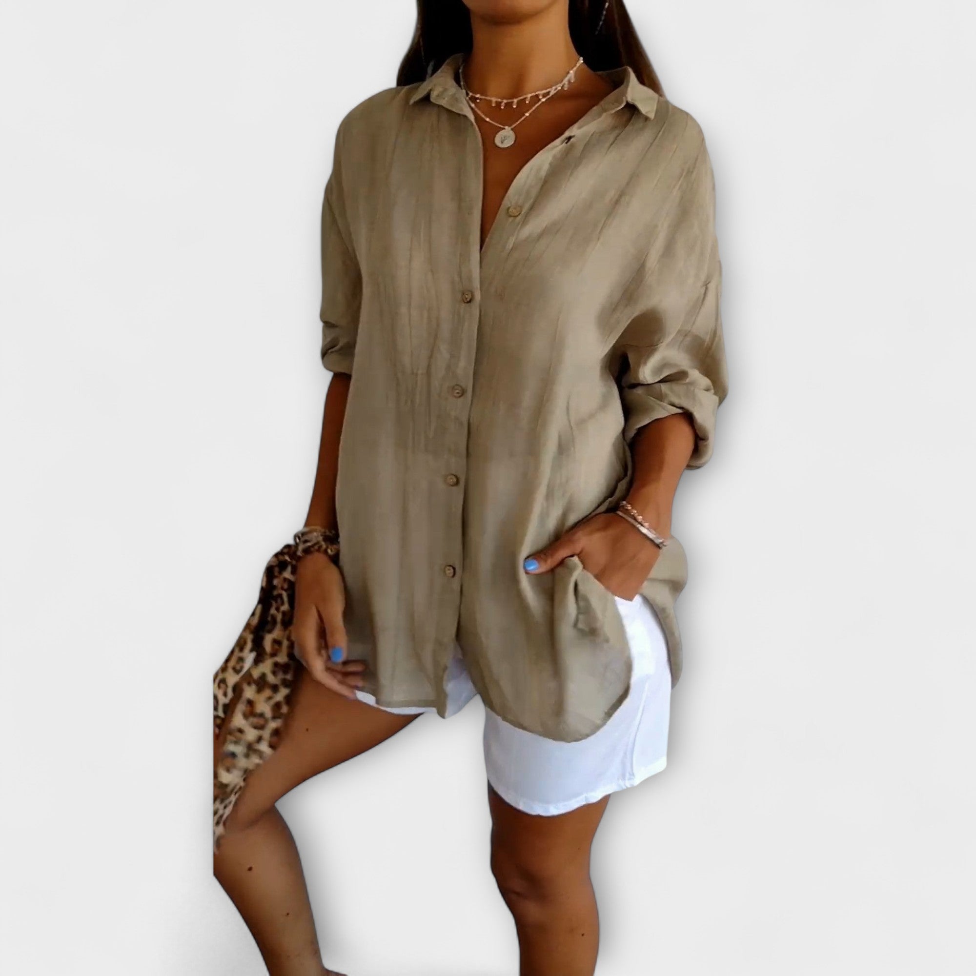 Saskia - Elegant Bluse for Damer