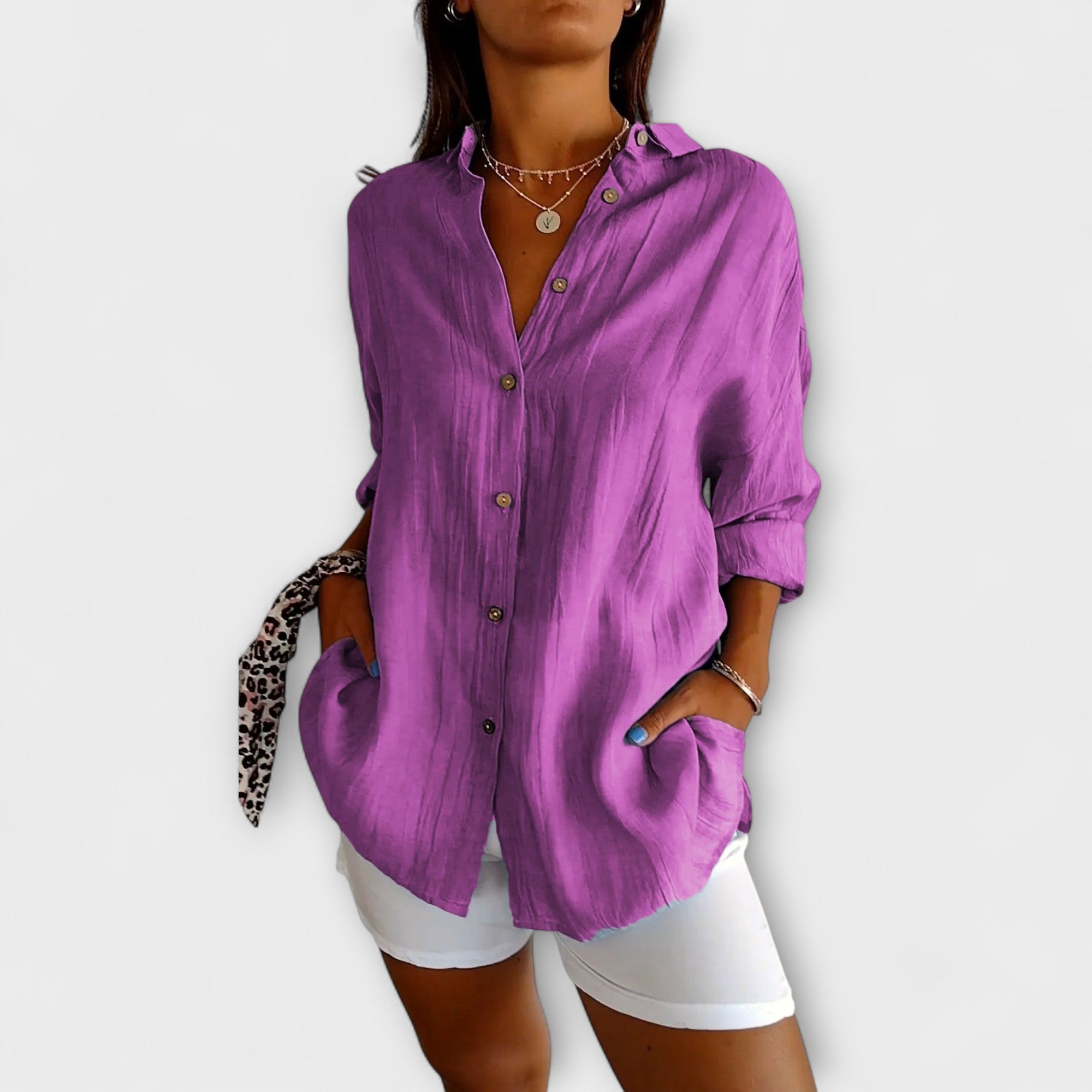 Saskia - Elegant Bluse for Damer