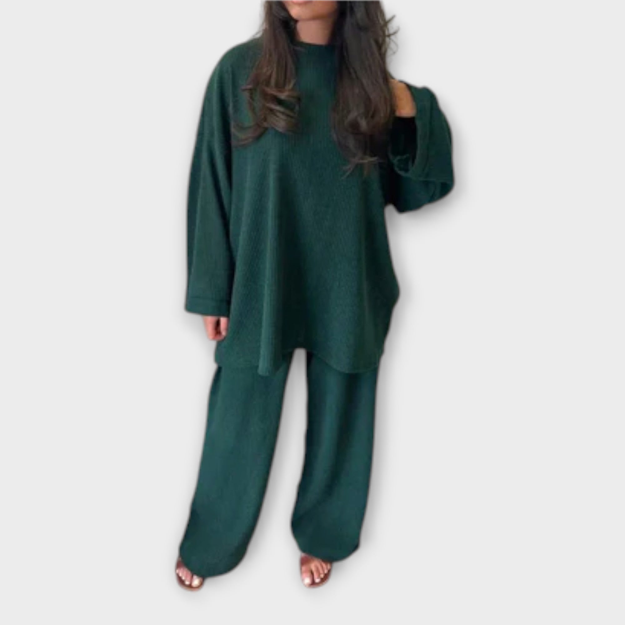 Ingrid - Oversized Sett - Ribbet Stil