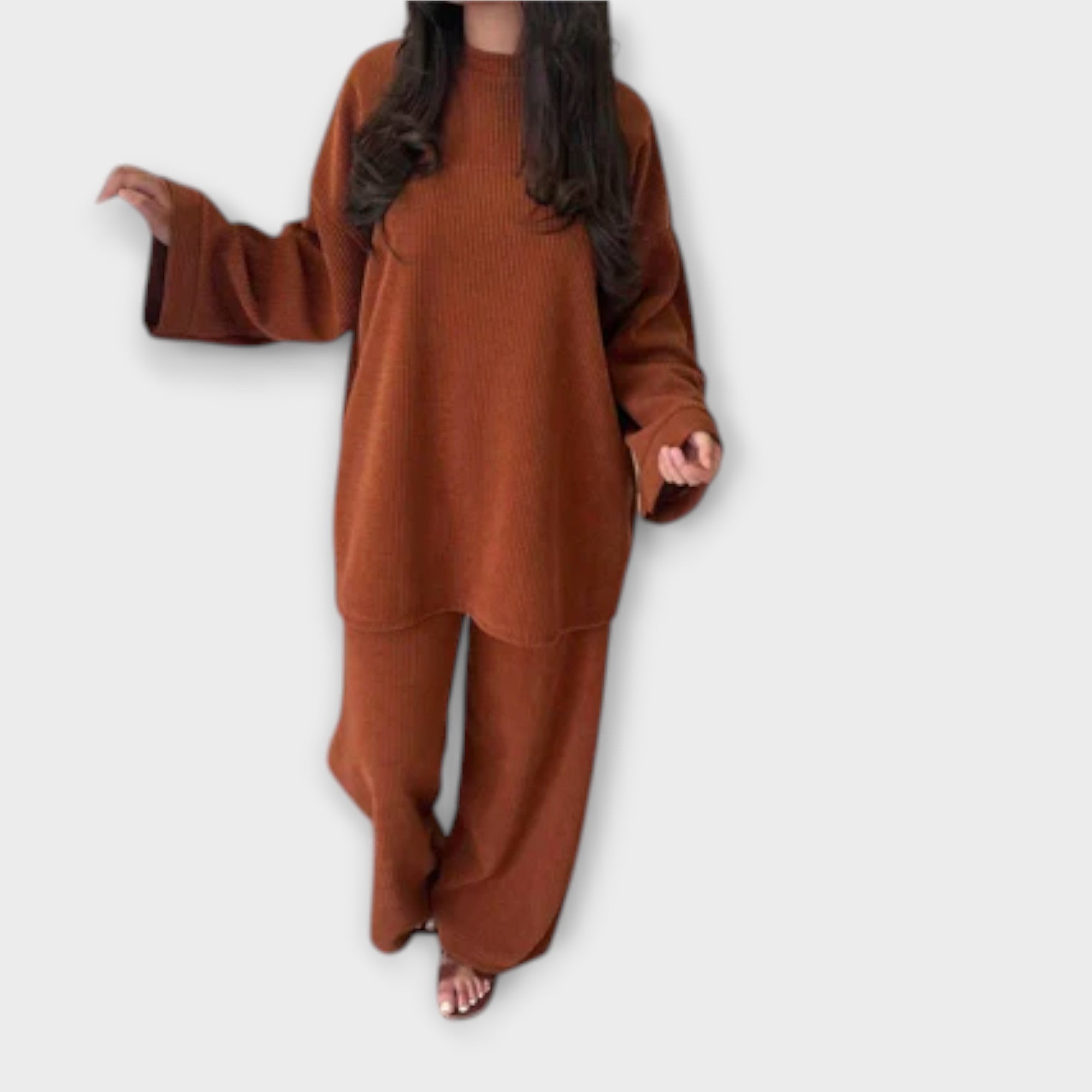 Ingrid - Oversized Sett - Ribbet Stil