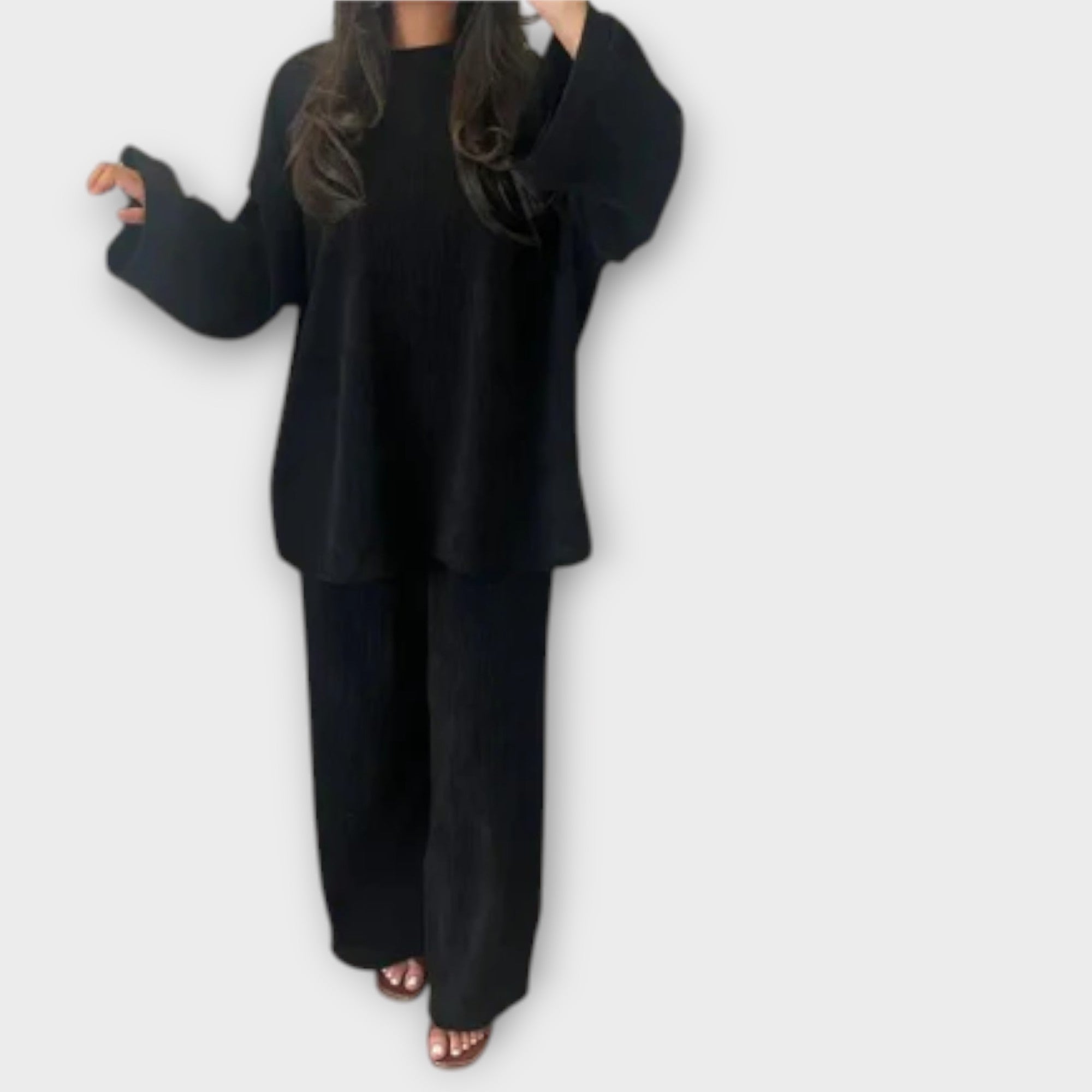 Ingrid - Oversized Sett - Ribbet Stil