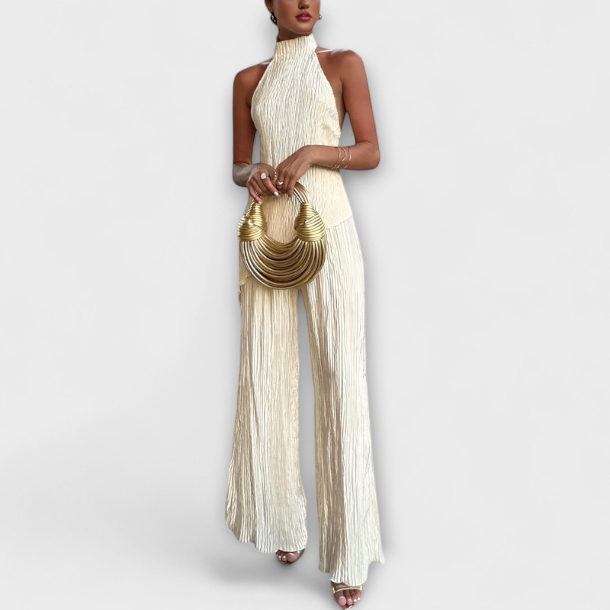 Pilarica - Elegant Plisserte Asymmetrisk Sett