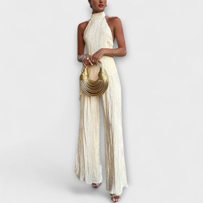 Pilarica - Elegant Plisserte Asymmetrisk Sett