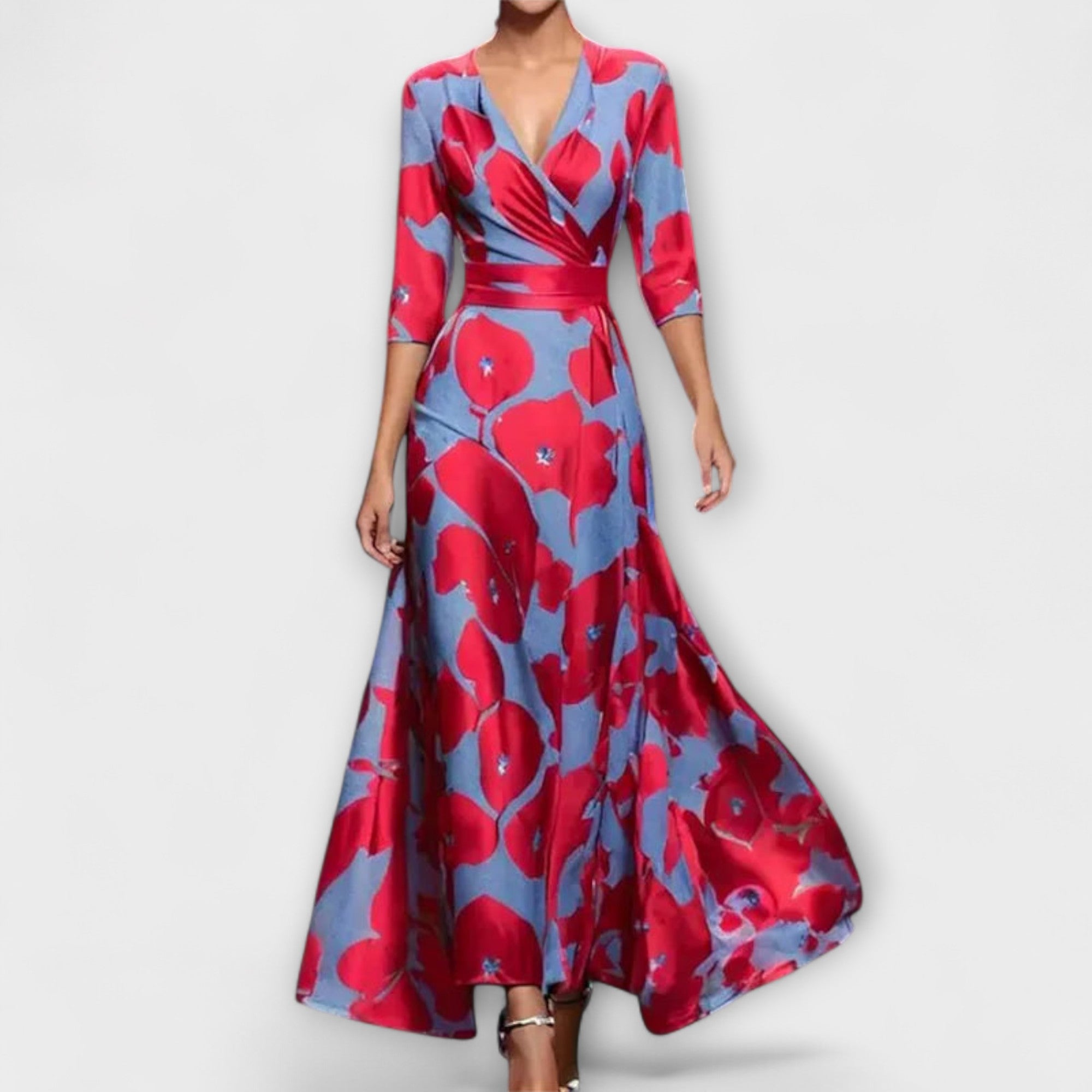 Alma - Elegant Ermeløs Design Kjole for Damer